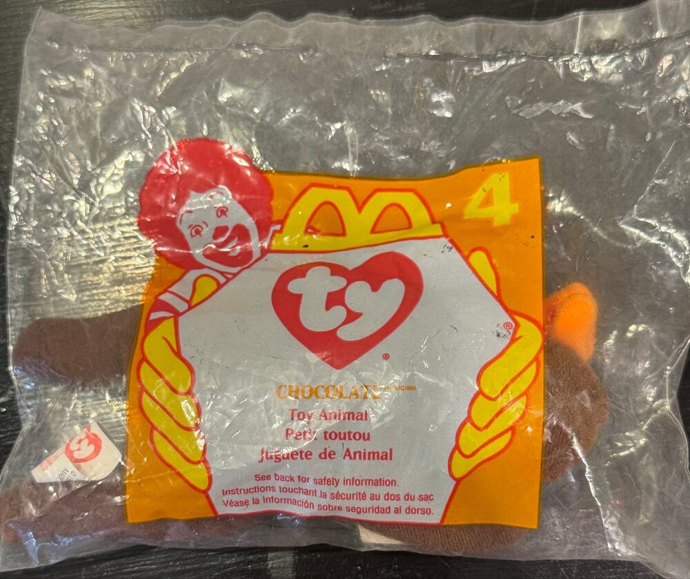 McDonald's Ty Beanie Baby 1996 Chocolate the Moose #4